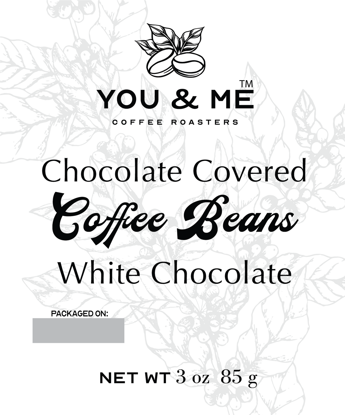 White Chocolate Covered Coffee Beans