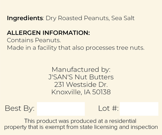 J’San’s Peanut Butter